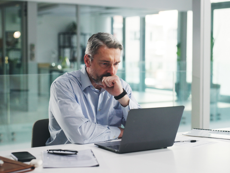 man trying to figure out executive compensation in PA divorce